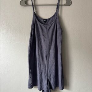 GAP Gray Striped Jumpsuit